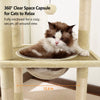 Compact Cat Tree with Space Capsule, Perch, and Cat Hideaway