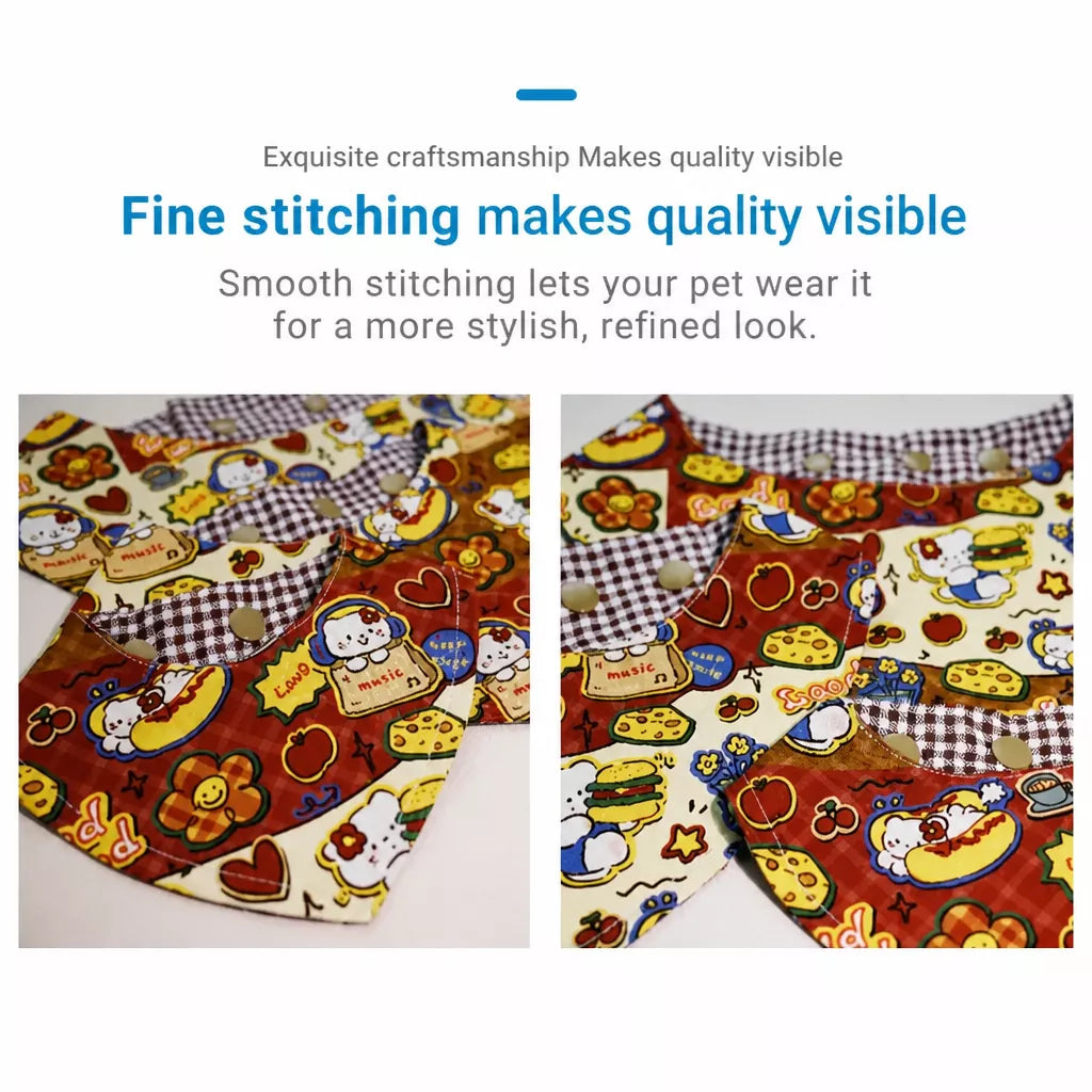 Adjustable Pet Bandana Bib for Dogs and Cats