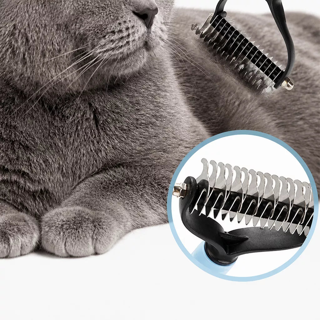 Dog & Cat Grooming Comb for Loose Fur and Tangles