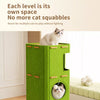 Multi-Level Cat Tree with Enclosed House and Scratching Surface