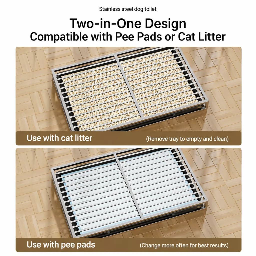 Stainless Steel Dog Potty Tray