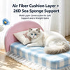 All-Season Waterproof Cat Bed with Removable Washable Cushion