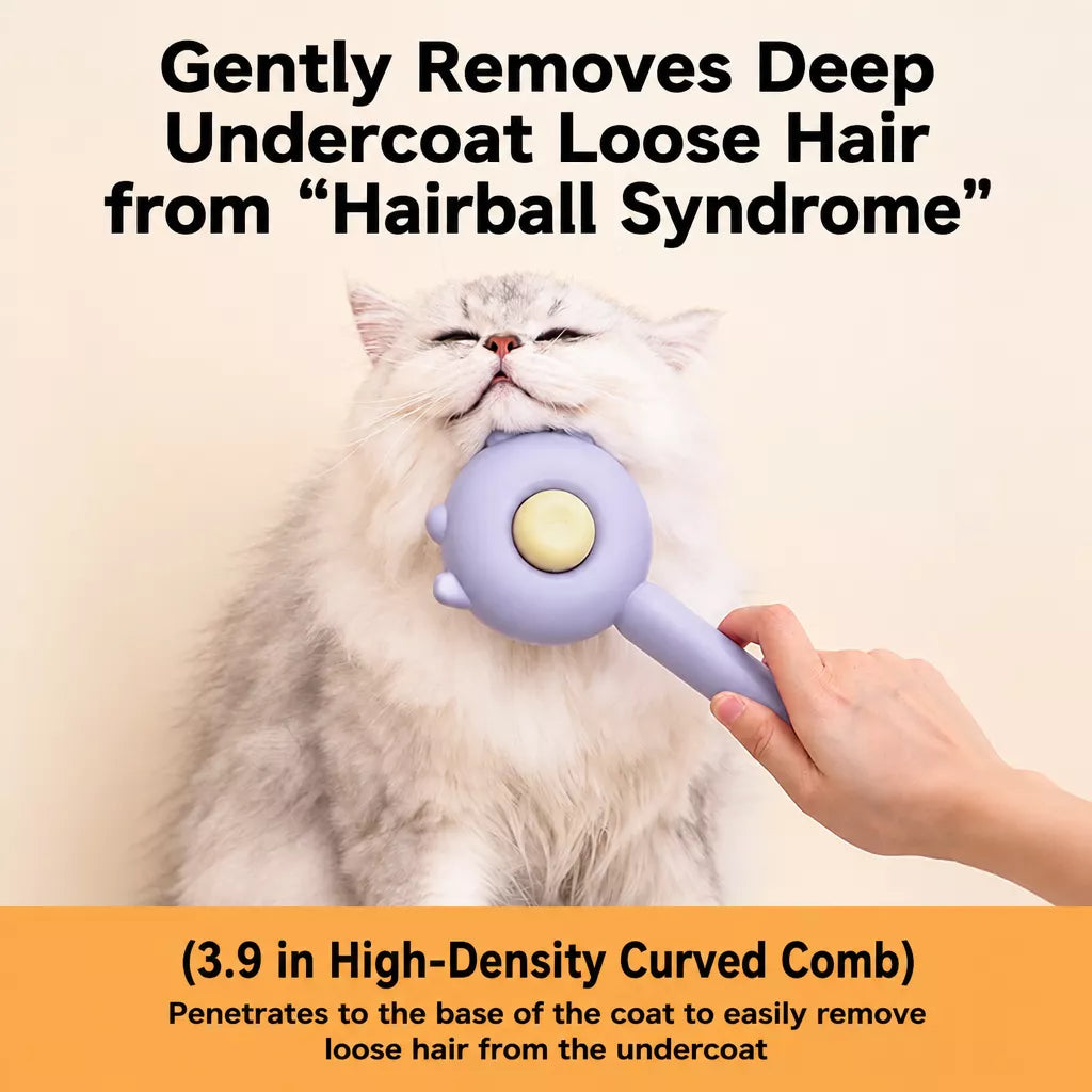 Cat & Dog Grooming Brush for Loose Fur