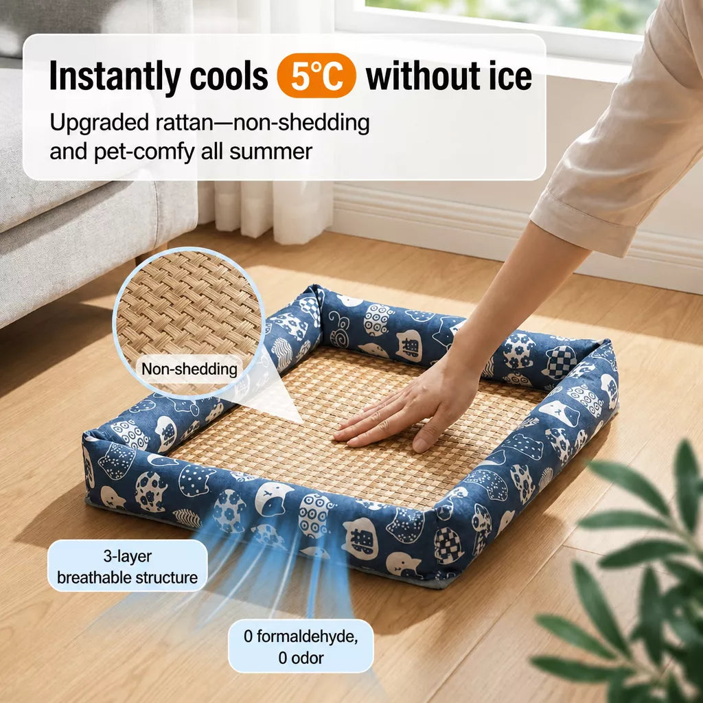 Summer Pet Bed Mat for Dogs and Cats
