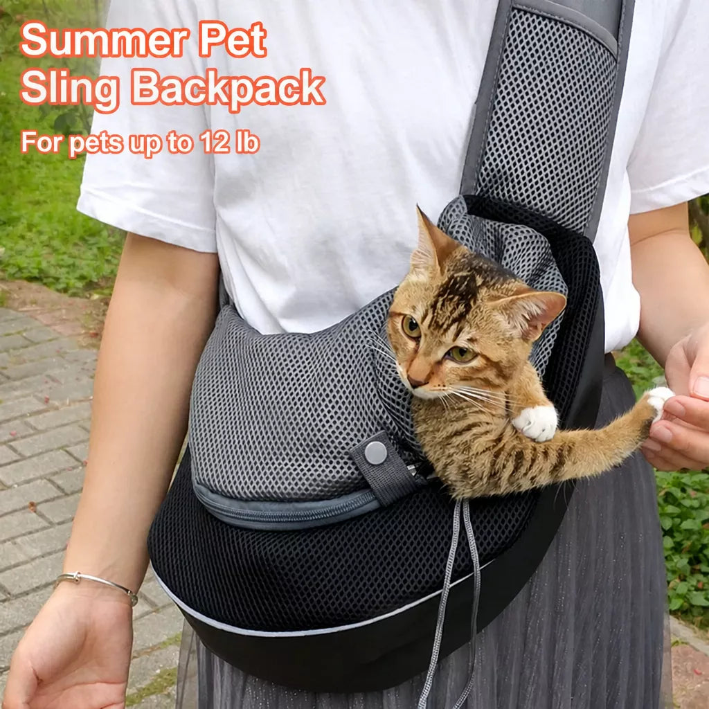 Mesh Pet Carrier Backpack for Small Dogs