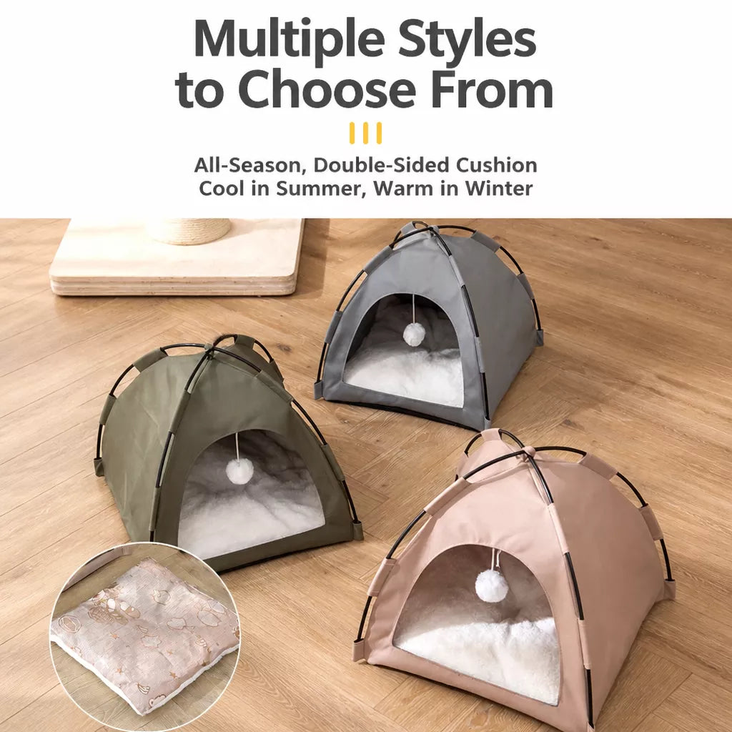 Foldable Indoor Cat Tent Bed
