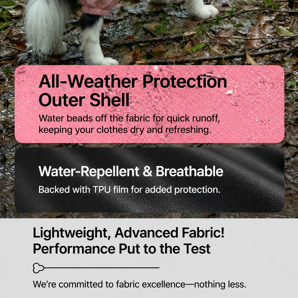 Four-Leg Dog Raincoat for Medium to Large Dogs