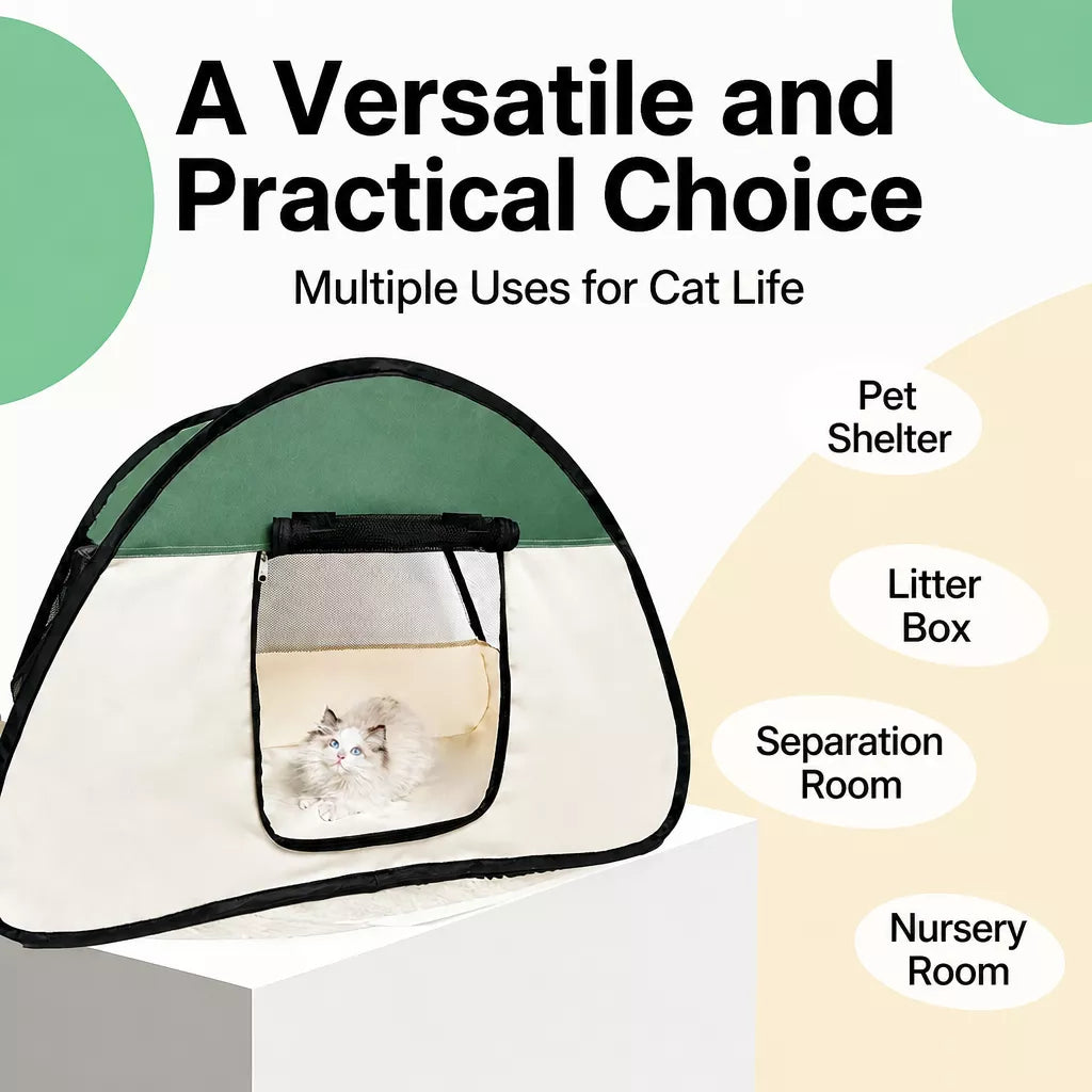 Portable Foldable Pet Tent Bed for Cats and Small Dogs