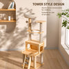 Multi-Level Cat Tree with Scratching Posts and Space Pod