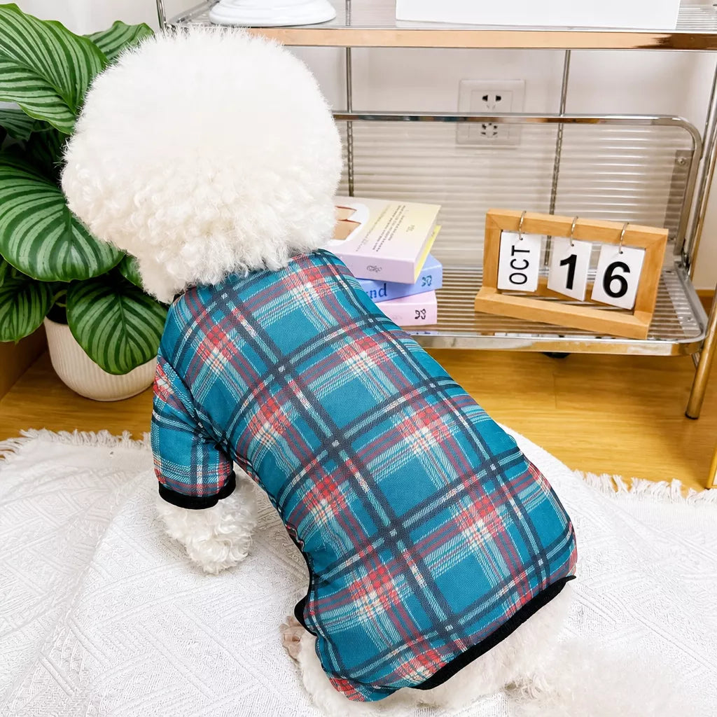 Striped Mesh Four-Leg Summer Shirt for Dogs