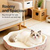 Petal-Shaped Corrugated Paper Cat Scratcher