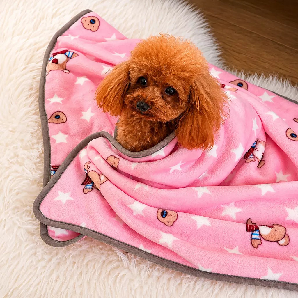 Fleece Pet Blanket for Dogs and Cats