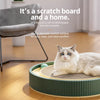 Round Cardboard Cat Scratcher & Lounge with Play Balls
