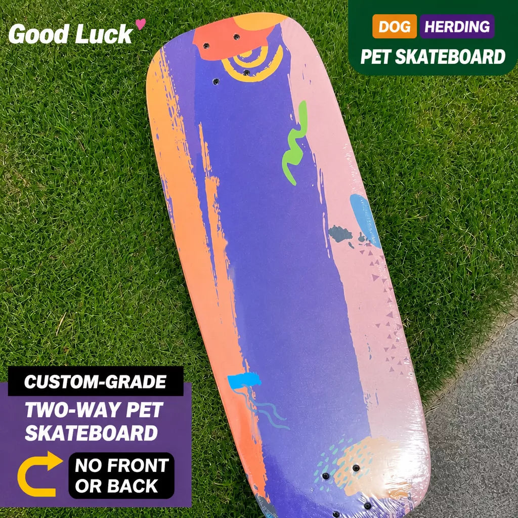 Dog Skateboard Toy with Two-Way Steering