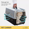 Plastic Travel Carrier for Cats and Small to Medium Dogs