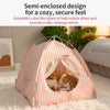 Washable Indoor Pet Tent Bed for Cats & Dogs