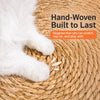 Round Woven Cattail Grass Cat Scratcher Mat