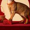 Red Chinese New Year Pet Collar with Lucky Charm