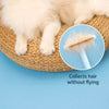 Long- and Short-Tooth Pet Rake Comb for Dogs and Cats
