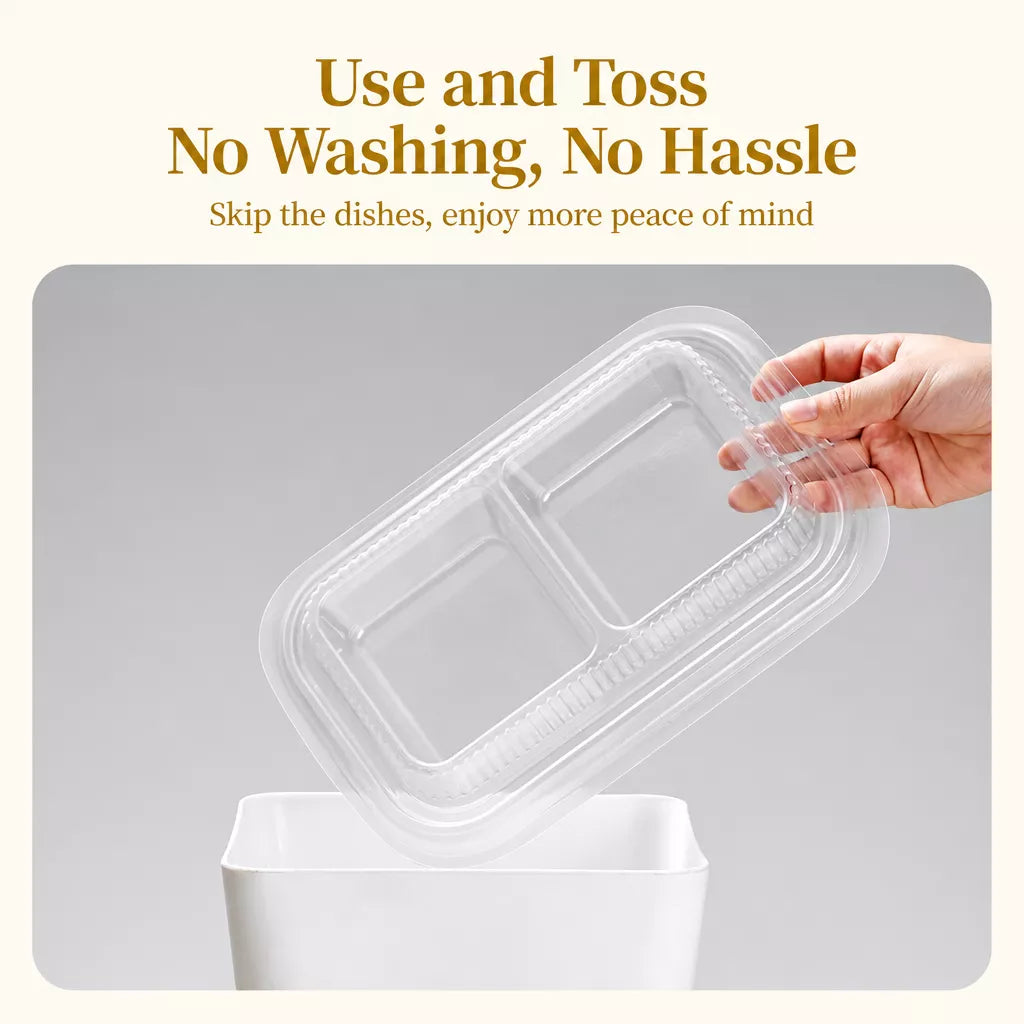 Disposable Cat Bowls for Food and Water, Single-Use Feeding Dishes