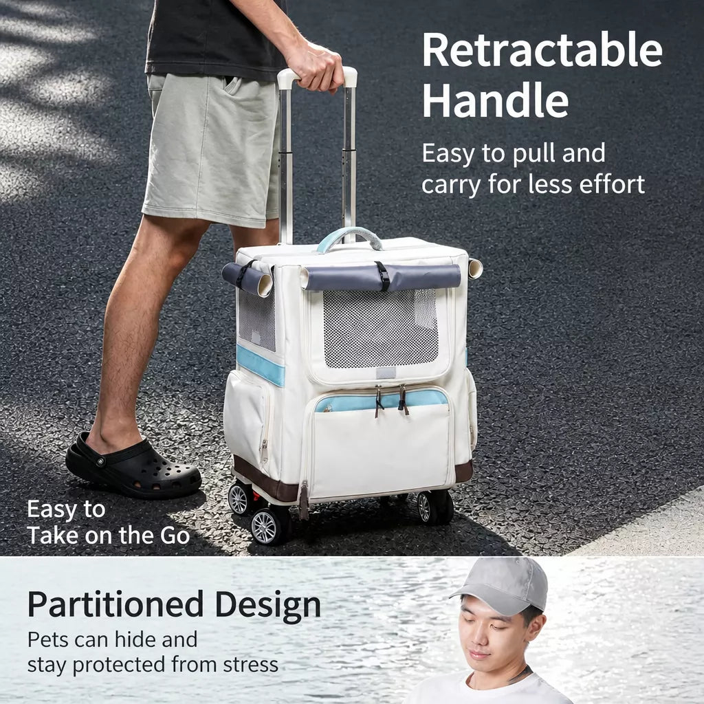 Concealed-Design Pet Carrier Backpack