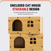 Corrugated Cardboard Cat Scratcher House with Hideaway