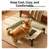 Portable Mesh Pet Cot with Removable Cushion