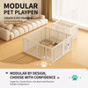 Modular Indoor Pet Playpen with Door