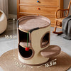 Sisal Barrel Cat Tree with Scratching Board