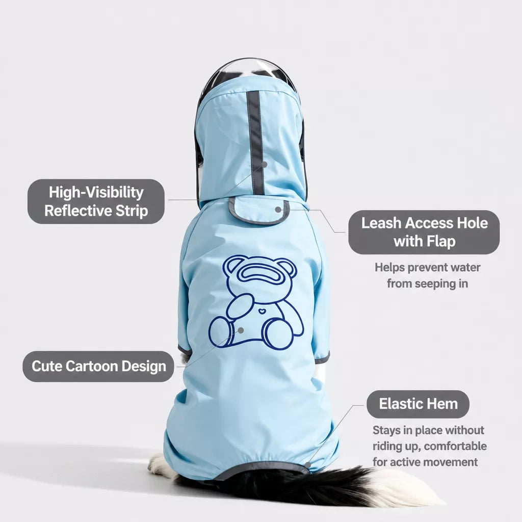 Full-Coverage Dog Raincoat