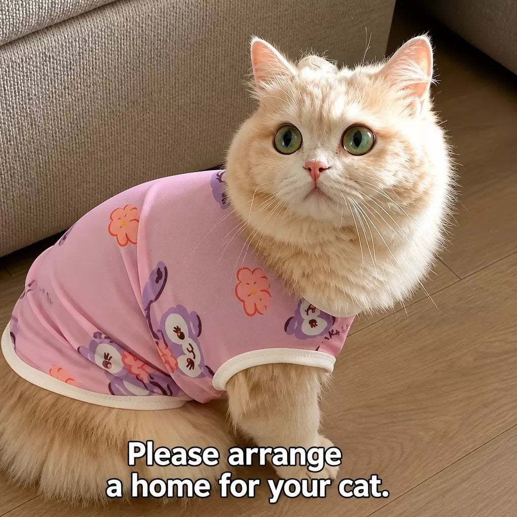 Lightweight Mesh Pet Vest for Cats and Small Dogs