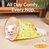 Cat Crinkle Tunnel Toy with Hide-and-Seek Openings