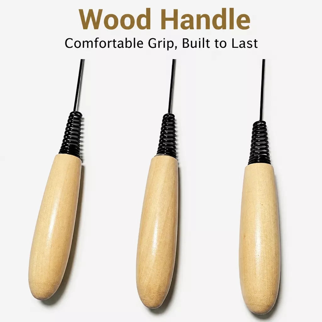 Detachable Feather Wand Cat Toy with Wooden Handle