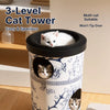 Three-Level Milk Tea Cup Cat Scratcher & Hideaway