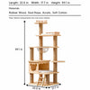 Solid Wood Cat Tree with Cat House