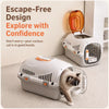 Portable Plastic Pet Carrier for Small Dogs and Cats