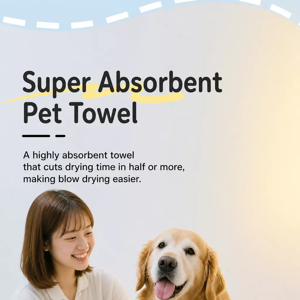 PVA Pet Bath Towel for Dogs and Cats