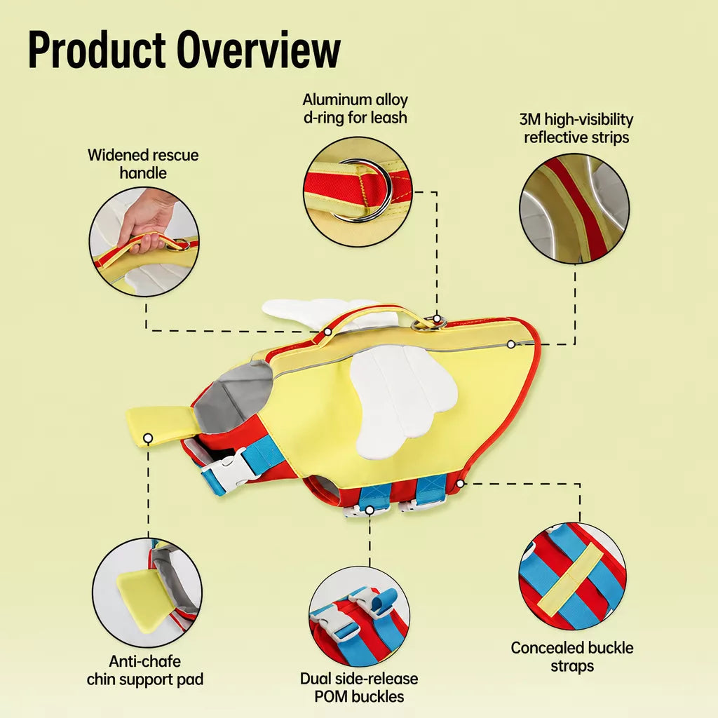 Dog Life Jacket for Swimming and Outdoor Adventures