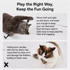 Telescoping Cat Teaser Wand with Interchangeable Attachments