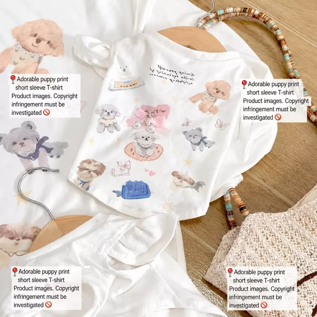 Bow Tie Flutter-Sleeve Pet Vest