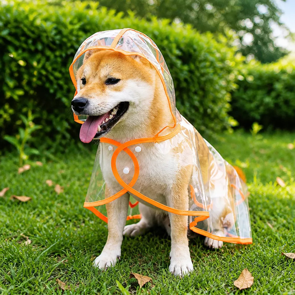Transparent EVA Raincoat for Dogs