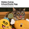Plush Cat Toy with Crinkle Paper, Squeaker & Catnip