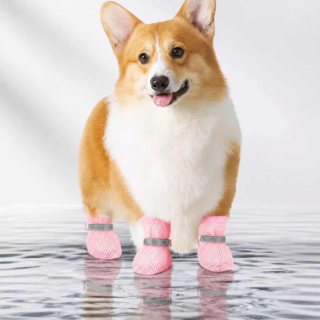 Dog Booties with Soft, Non-Slip Soles