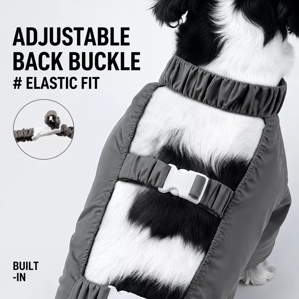 Four-Leg Rain Jacket for Medium to Large Dogs