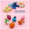 Rubber Bath Toy Set with Ocean Animal Figures