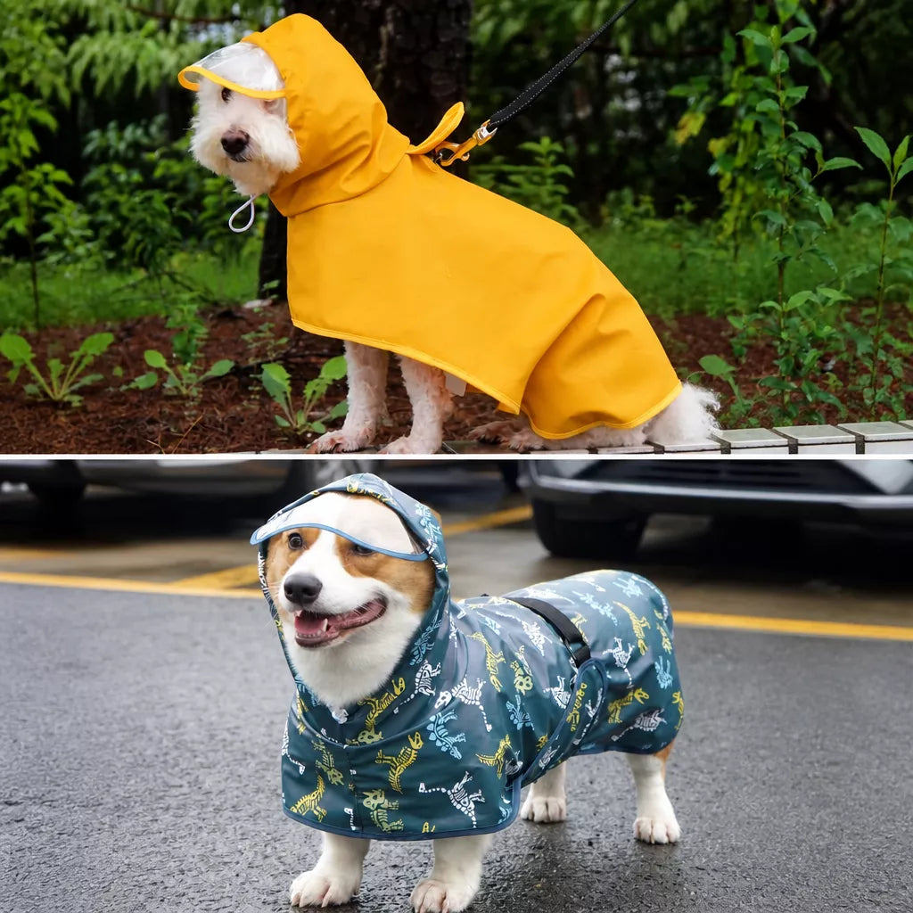 Full-Coverage Dog Raincoat Cape