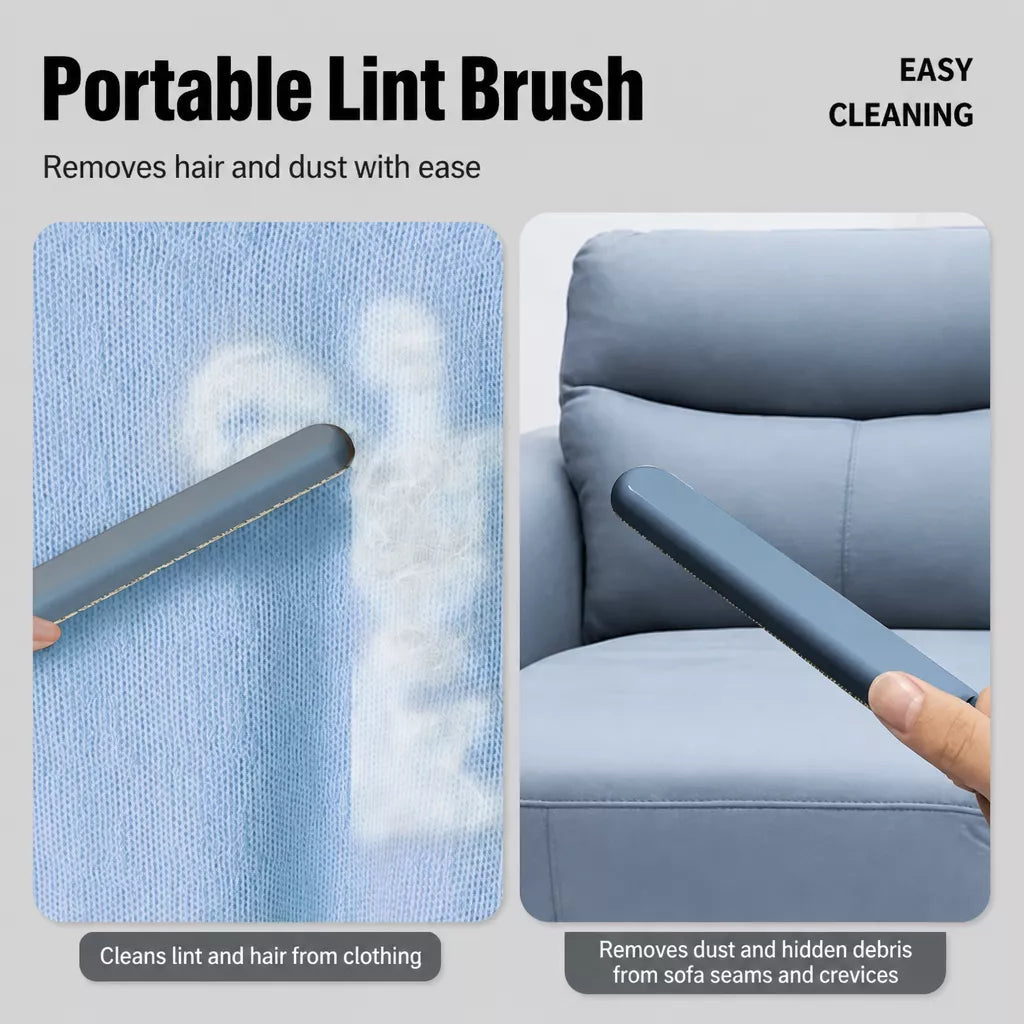 Long-Handle Pet Hair Removal Brush for Sofas and Bedding