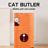 Multi-Tier Felt Cat Tower with Enclosed Hideaway and Scratcher