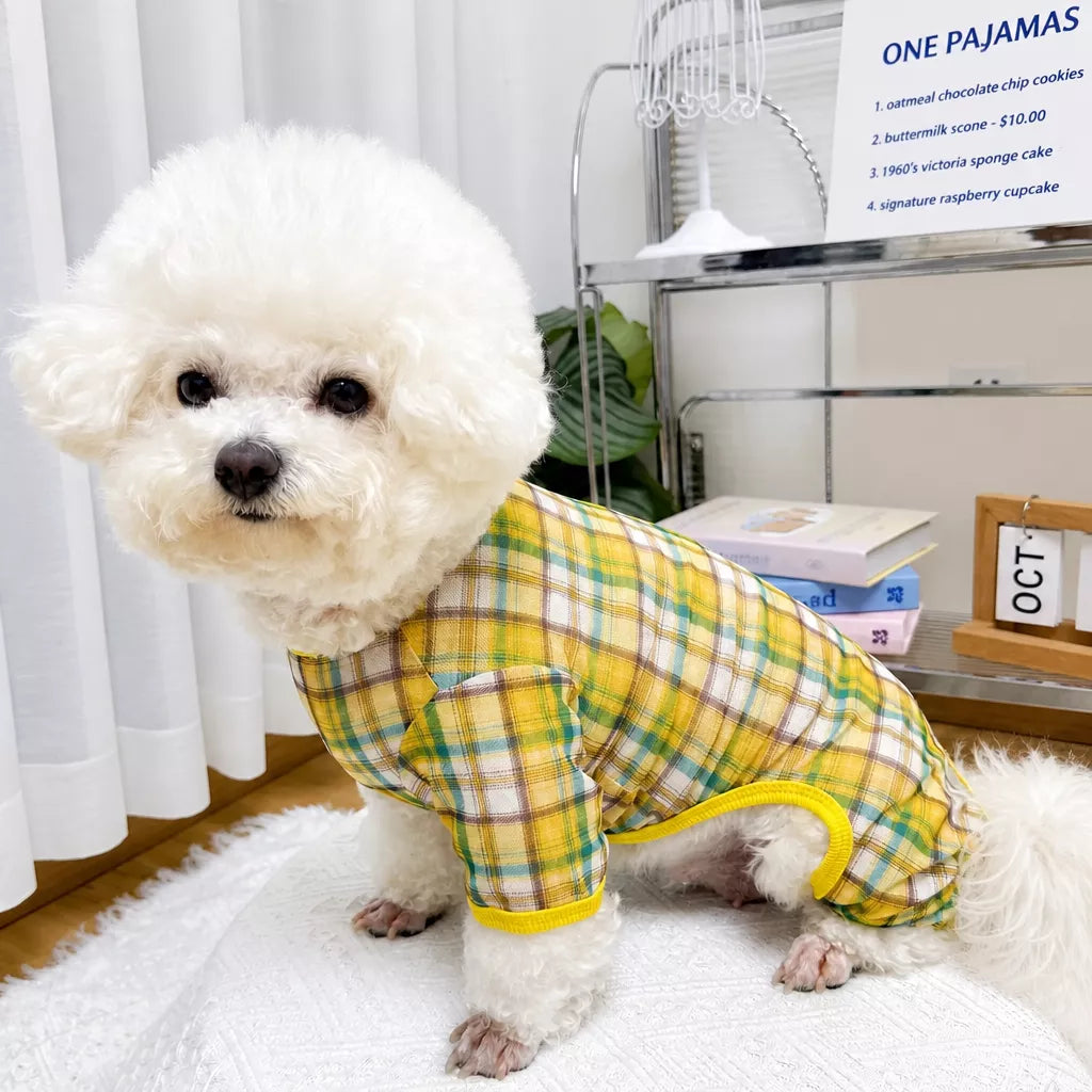 Striped Mesh Four-Leg Summer Shirt for Dogs