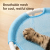 Round Elevated Pet Bed with Breathable Fabric